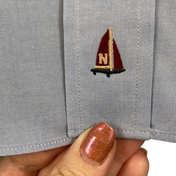 Nordstrom Light Blue Wrinkle-Free Button Down Shirt - Picture 5 of 14